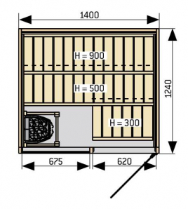 Сауна Harvia Sirius SC1412