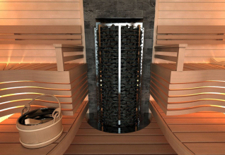 Печь для сауны Sawo Tower TH6-105NS-WL-P пристенная, 10.5 кВт, без пульта