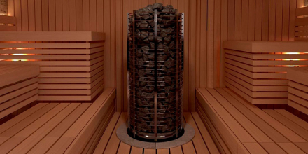 Печь для сауны Sawo Tower TH6-90NS-P круглая, 9 кВт, без пульта